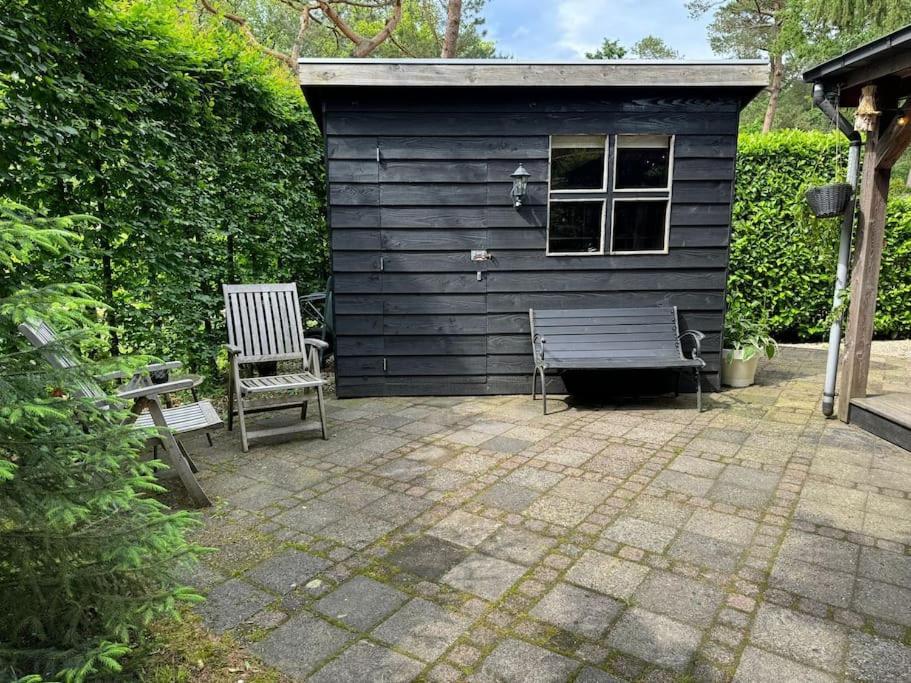 Sfeervol Chalet De Dassenburcht Emst Bagian luar foto